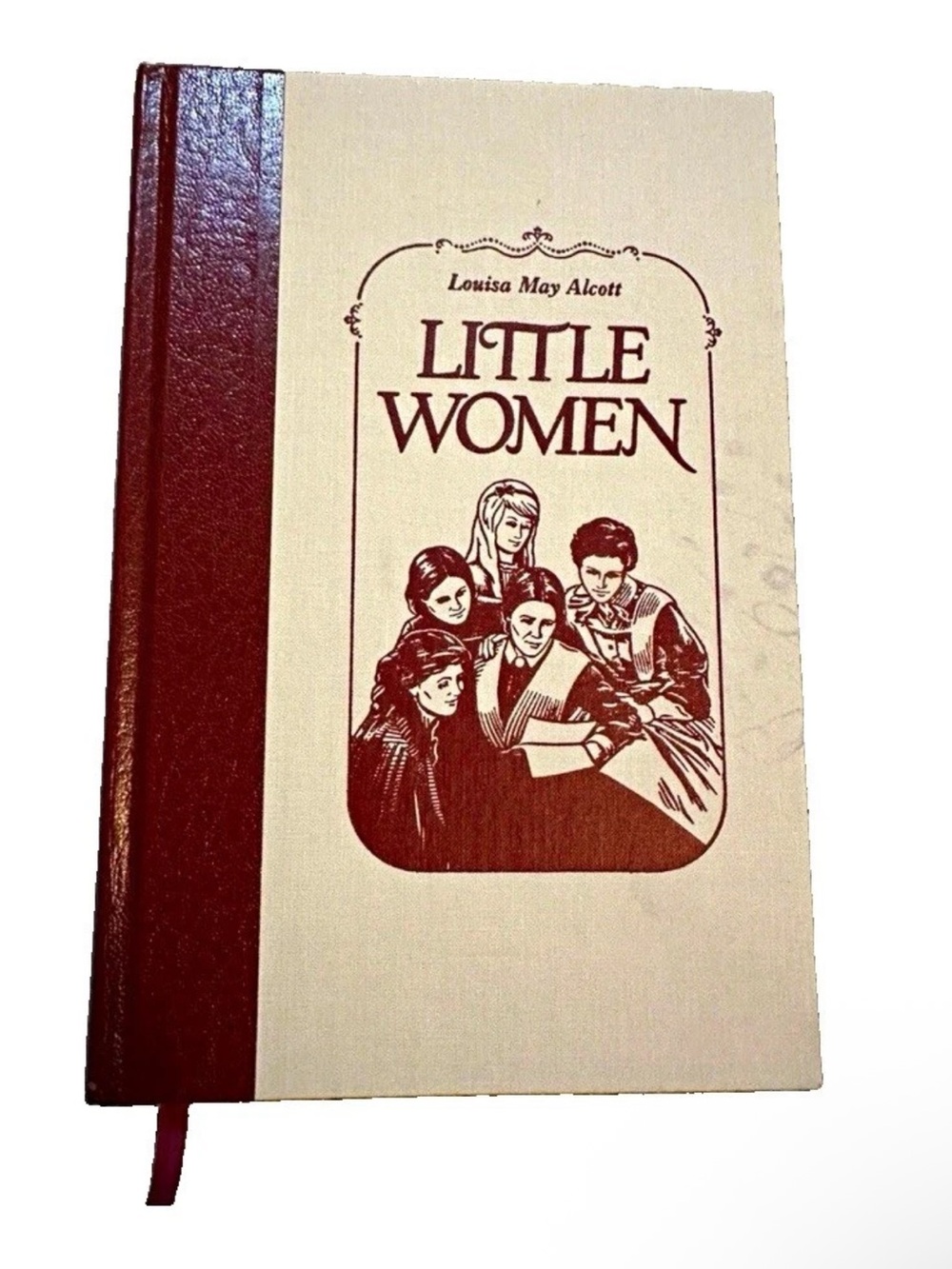 Little Women Hardcover Journal - Cream and Maroon